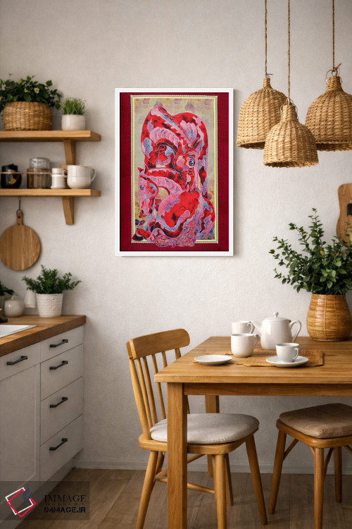 تابلو دکوراتیو سیب ها در برف اثر کاستیانتین مالگینف - D2W