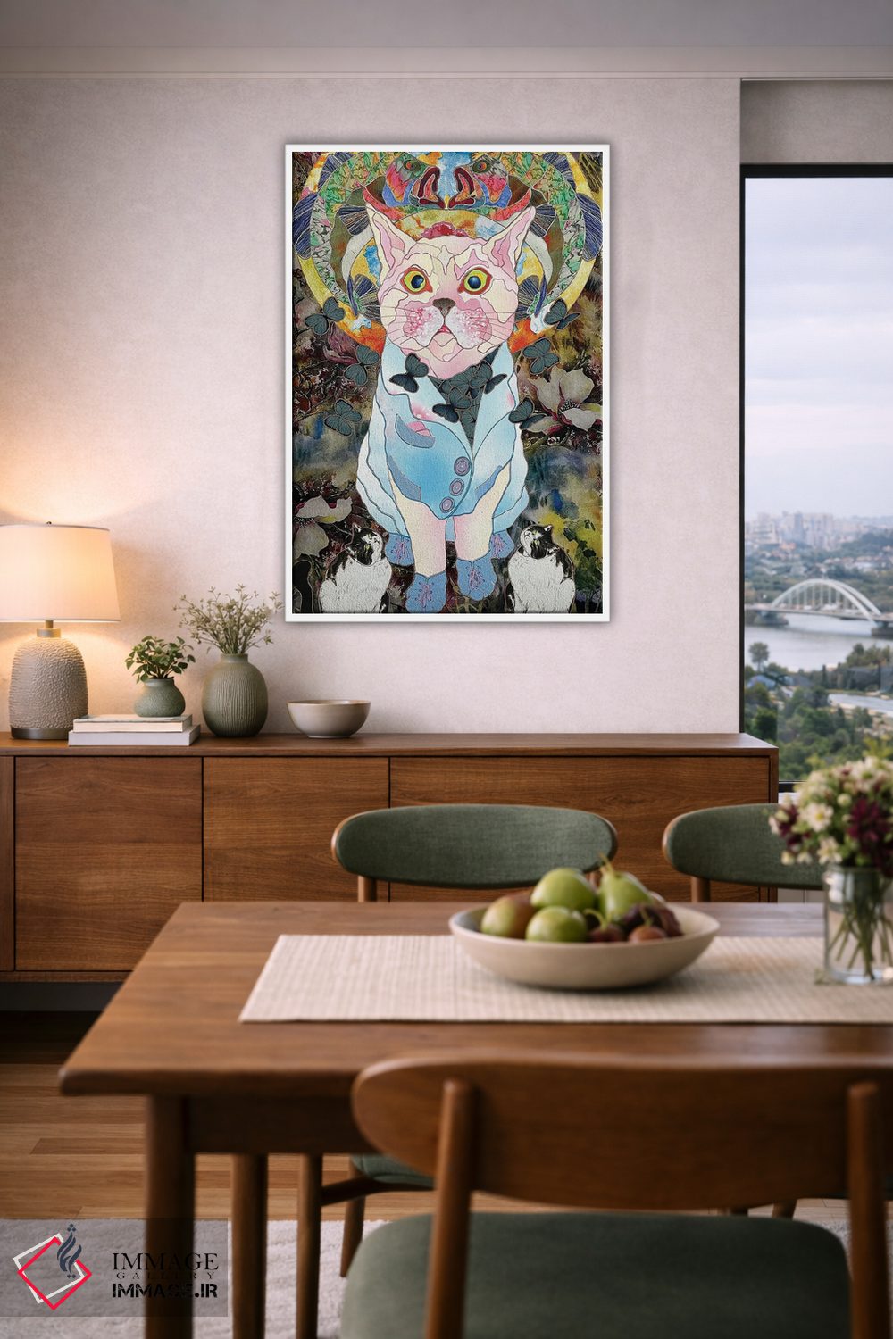 تابلو دکوراتیو کت و شلوار شیک اثر کاستیانتین مالگینف - D5W