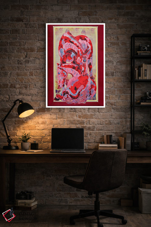 تابلو دکوراتیو سیب ها در برف اثر کاستیانتین مالگینف - D3W