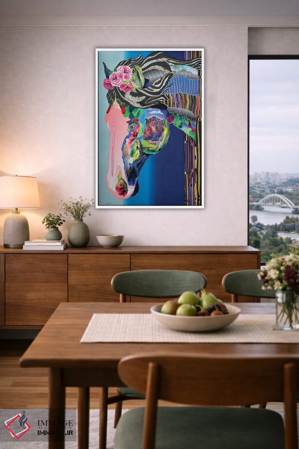 تابلو دکوراتیو از پشت آینه اثر کاستیانتین مالگینف - D6W