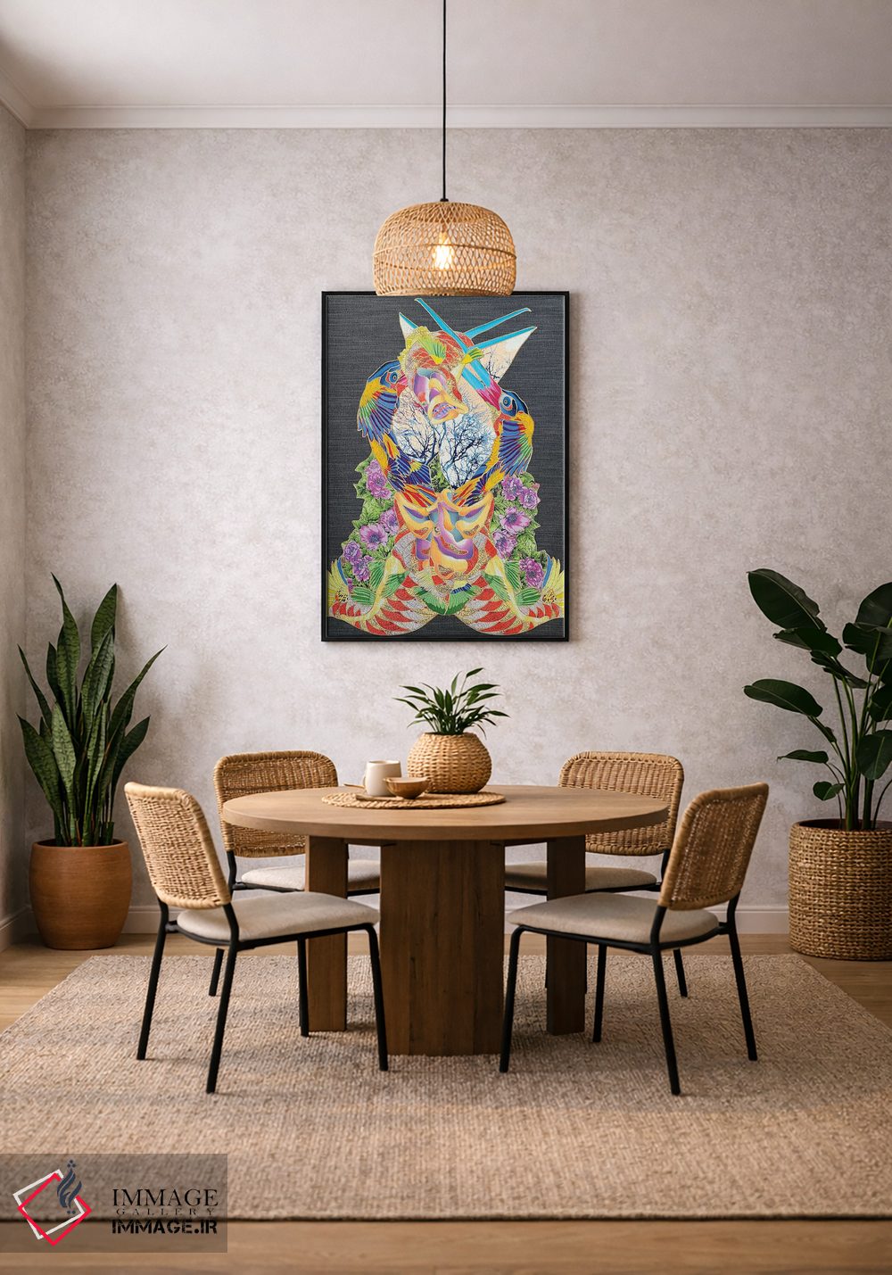 تابلو انتزاعی چرخه رویدادها اثر کاستیانتین مالگینف - D5B