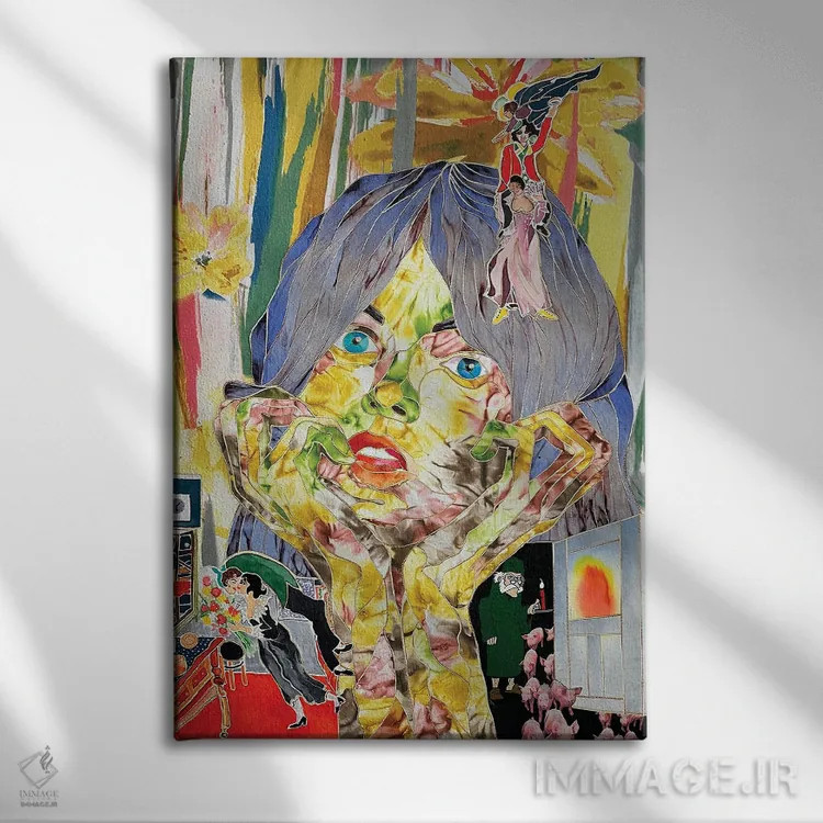 تابلو دکوراتیو انتظارات اثر کاستیانتین مالگینف - نمای روبهرو روی دیوار