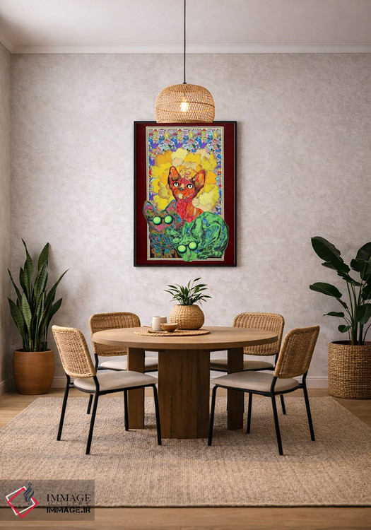 تابلو دکوراتیو عصر بخیر اثر کاستیانتین مالگینف - D4B