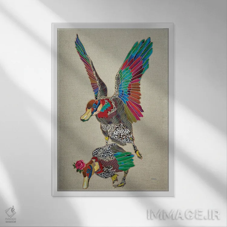 تابلو دکوراتیو جاذبه اثر کاستیانتین مالگینف - نمای قابدار سفید