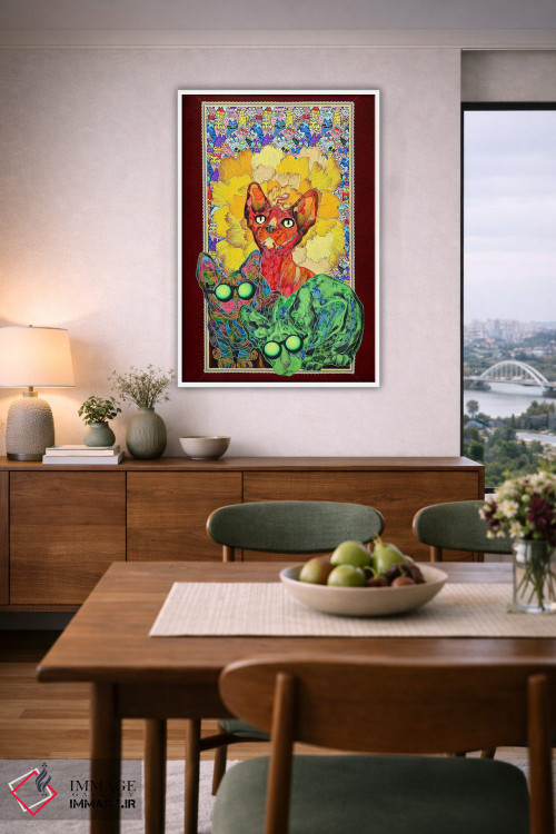 تابلو دکوراتیو عصر بخیر اثر کاستیانتین مالگینف - D6W