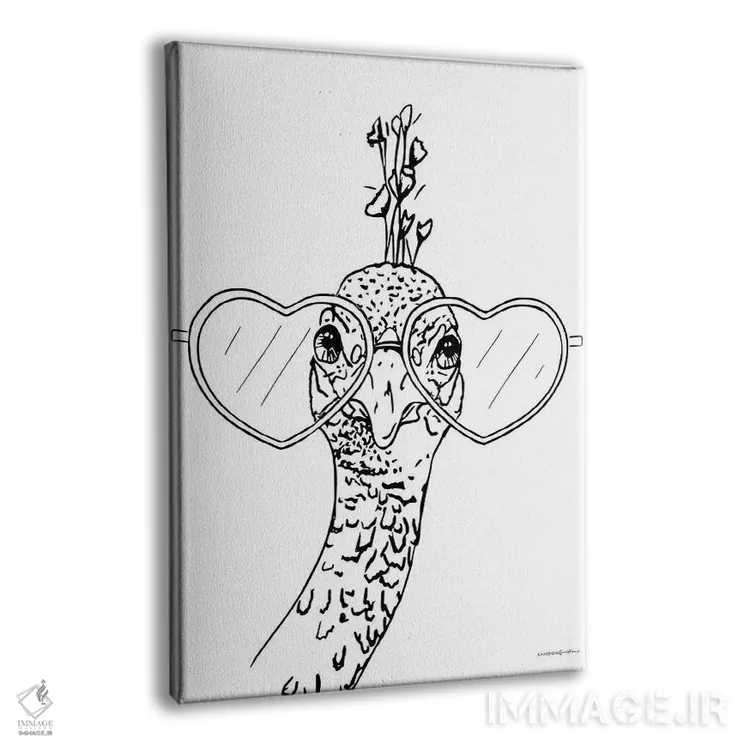 تابلو مینیمال کمی طاووسی ۳ اثر کندون کریشنز - نمای پرسپکتیو محصول