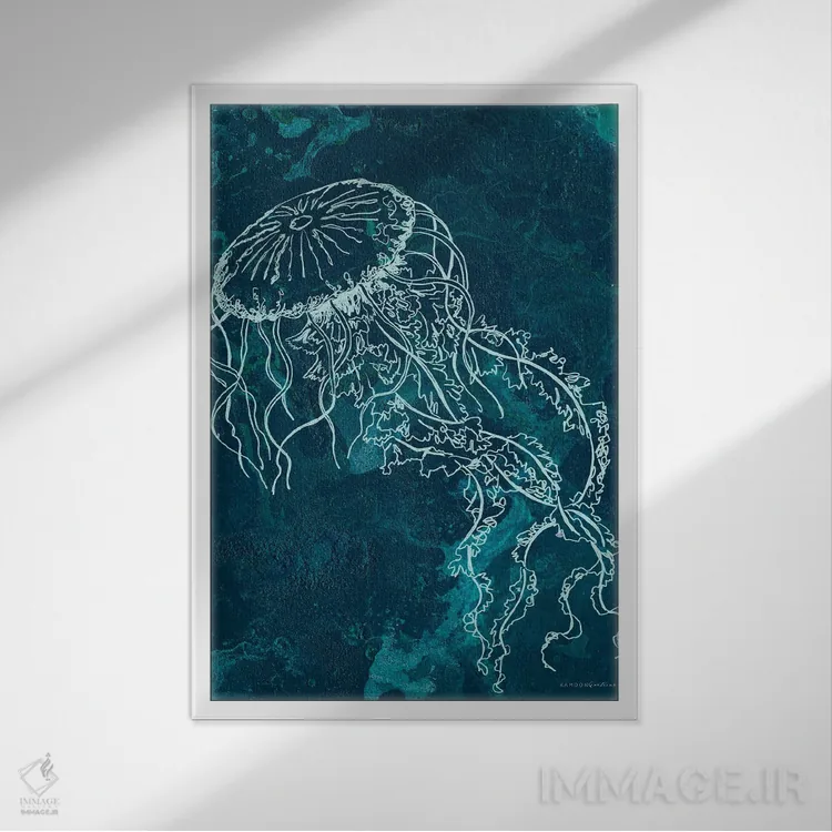 تابلو مدرن نفس فرشته گون ۱ اثر کندون کریشنز - نمای قابدار سفید