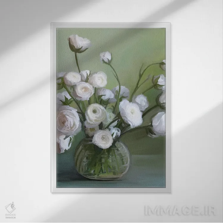 تابلو مدرن نور صبحگاهی اثر کندون کریشنز - نمای قابدار سفید