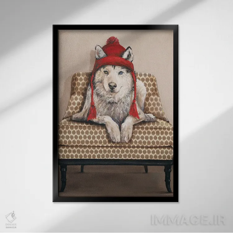 تابلو دکوراتیو یاقوت اثر کندون کریشنز - نمای قابدار مشکی