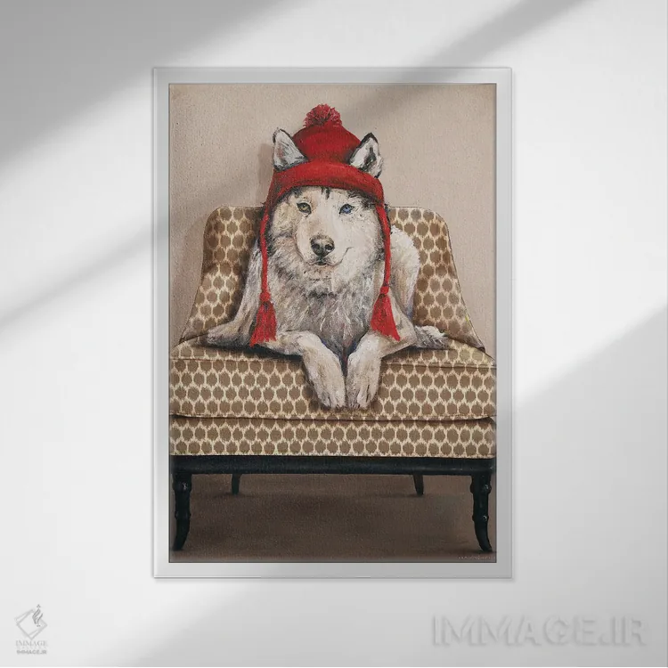 تابلو دکوراتیو یاقوت اثر کندون کریشنز - نمای قابدار سفید