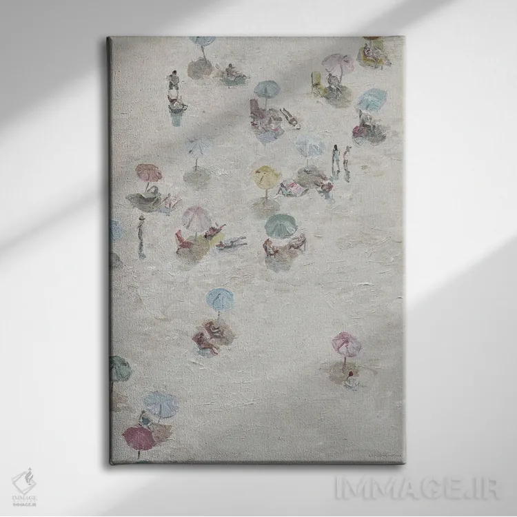 تابلو مینیمال بی خیال اثر کندون کریشنز - نمای روبهرو روی دیوار