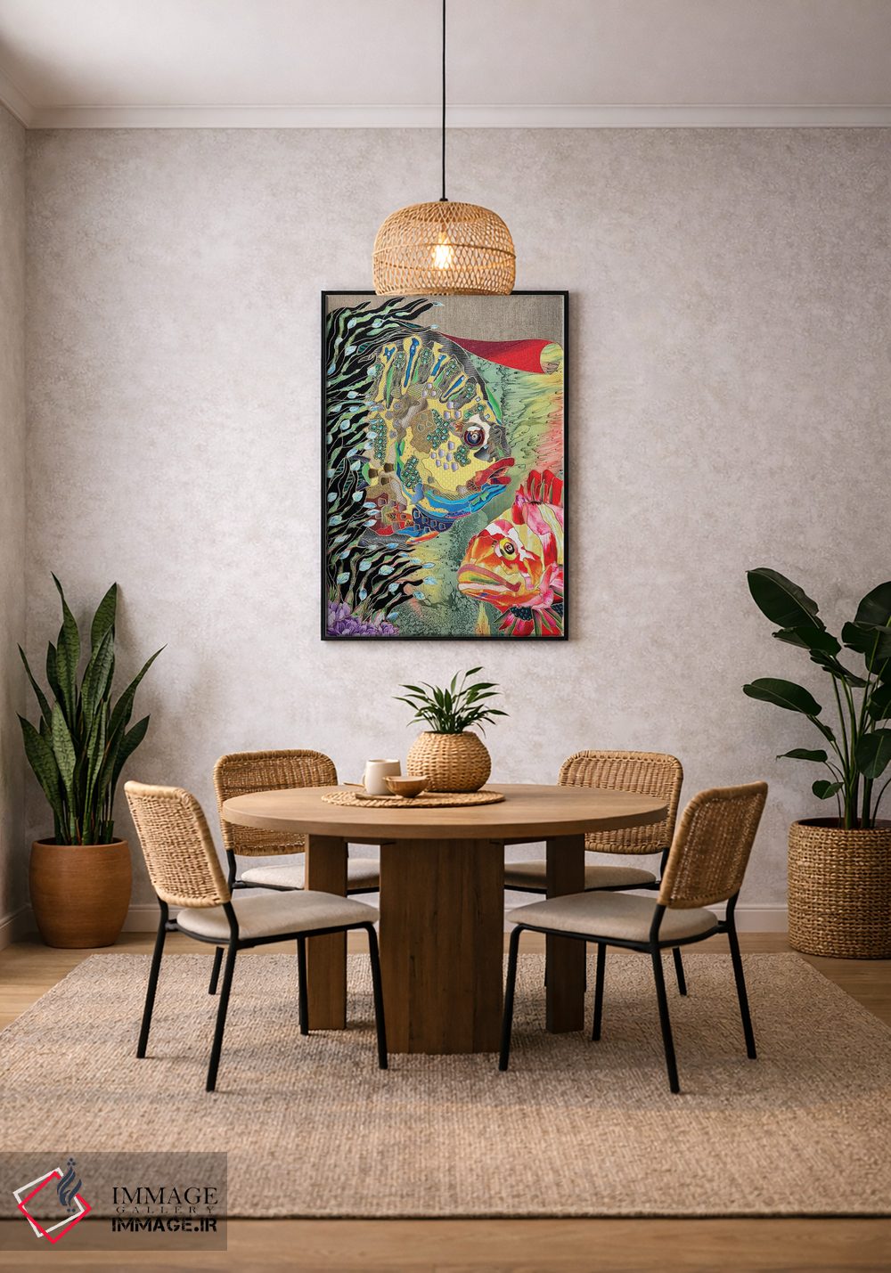 تابلو انتزاعی در اعماق اثر کاستیانتین مالگینف - D4B