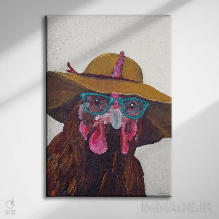 تابلو دکوراتیو ترسو نباش، فقط عینک را بزن اثر کندون کریشنز - نمای روبهرو روی دیوار