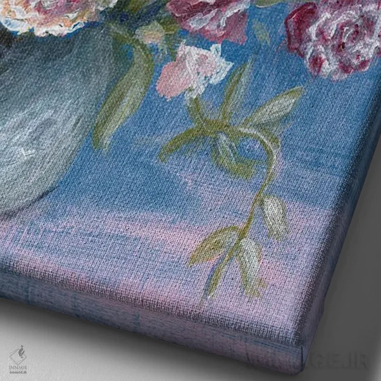 تابلو دکوراتیو عزیزم، سربلند باش اثر کندون کریشنز - نمای نزدیک بافت بوم