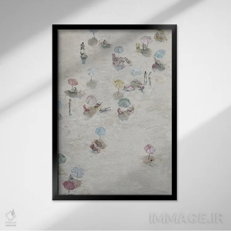 تابلو مینیمال بی خیال اثر کندون کریشنز - نمای قابدار مشکی