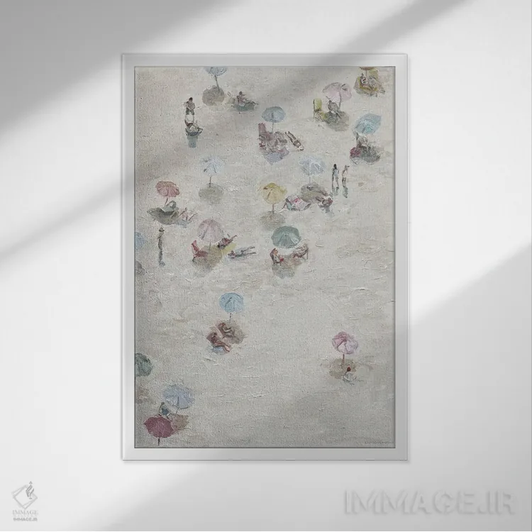 تابلو مینیمال بی خیال اثر کندون کریشنز - نمای قابدار سفید