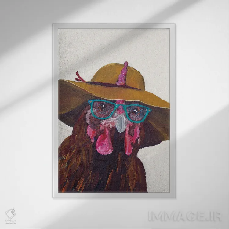 تابلو دکوراتیو ترسو نباش، فقط عینک را بزن اثر کندون کریشنز - نمای قابدار سفید