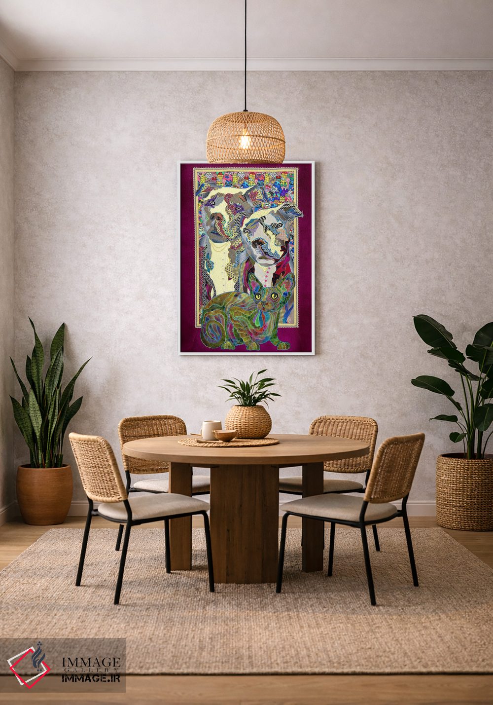 تابلو دکوراتیو گوپنیک ها اثر کاستیانتین مالگینف - D3W