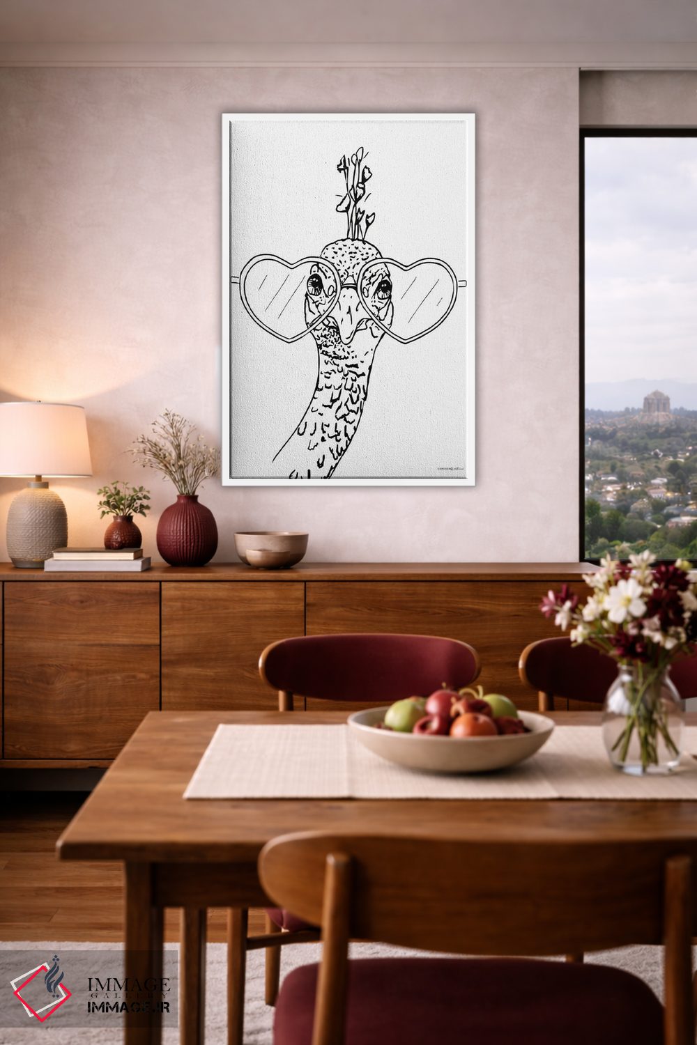 تابلو مینیمال کمی طاووسی ۳ اثر کندون کریشنز - D3W