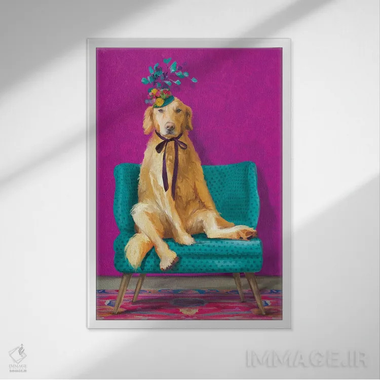 تابلو دکوراتیو دوشس اثر کندون کریشنز - نمای قابدار سفید