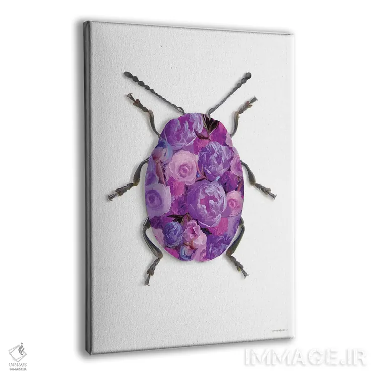 تابلو دکوراتیو استتار بنفش اثر کندون کریشنز - نمای پرسپکتیو محصول