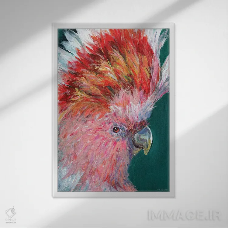 تابلو دکوراتیو فوق العاده اثر کندون کریشنز - نمای قابدار سفید