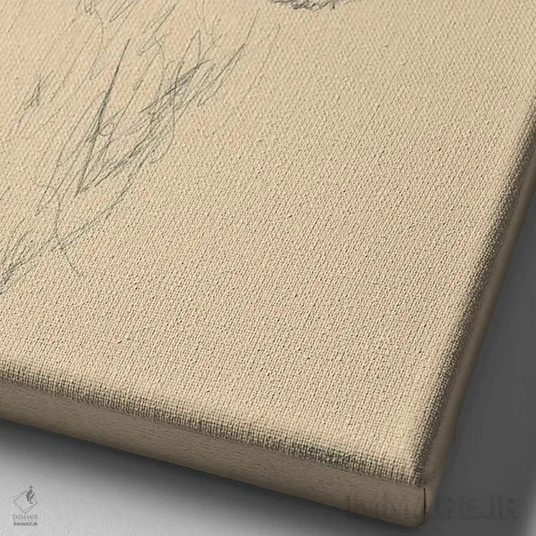 تابلو مینیمال سالی پرمو اثر کندون کریشنز - نمای نزدیک بافت بوم