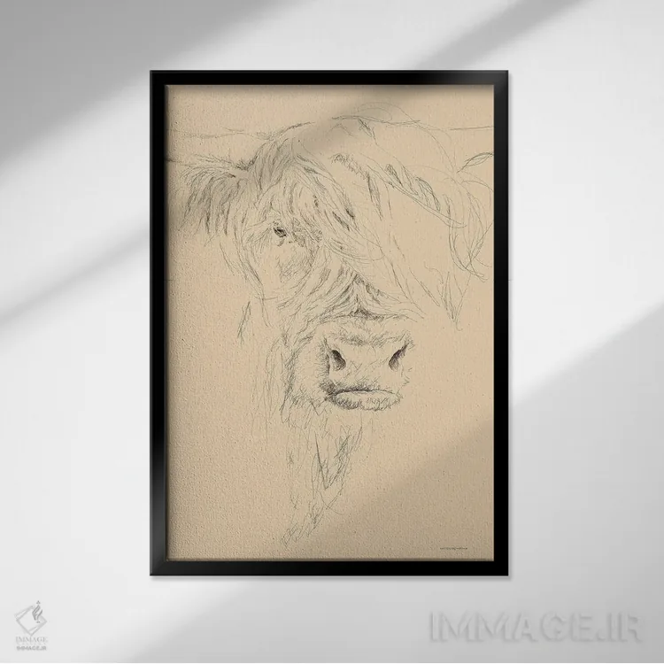 تابلو مینیمال سالی پرمو اثر کندون کریشنز - نمای قابدار مشکی