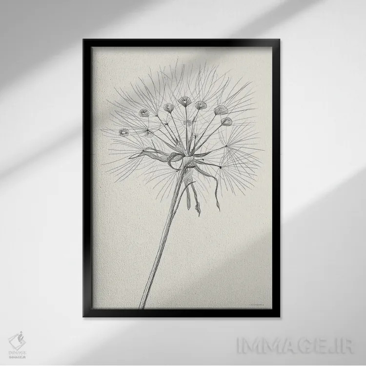 تابلو مینیمال لحظات اثر کندون کریشنز - نمای قابدار مشکی