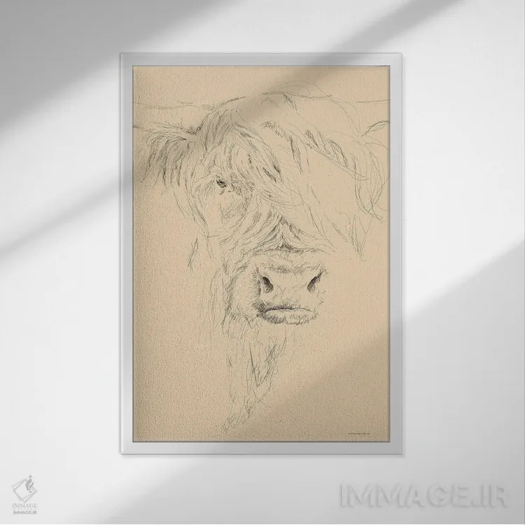 تابلو مینیمال سالی پرمو اثر کندون کریشنز - نمای قابدار سفید