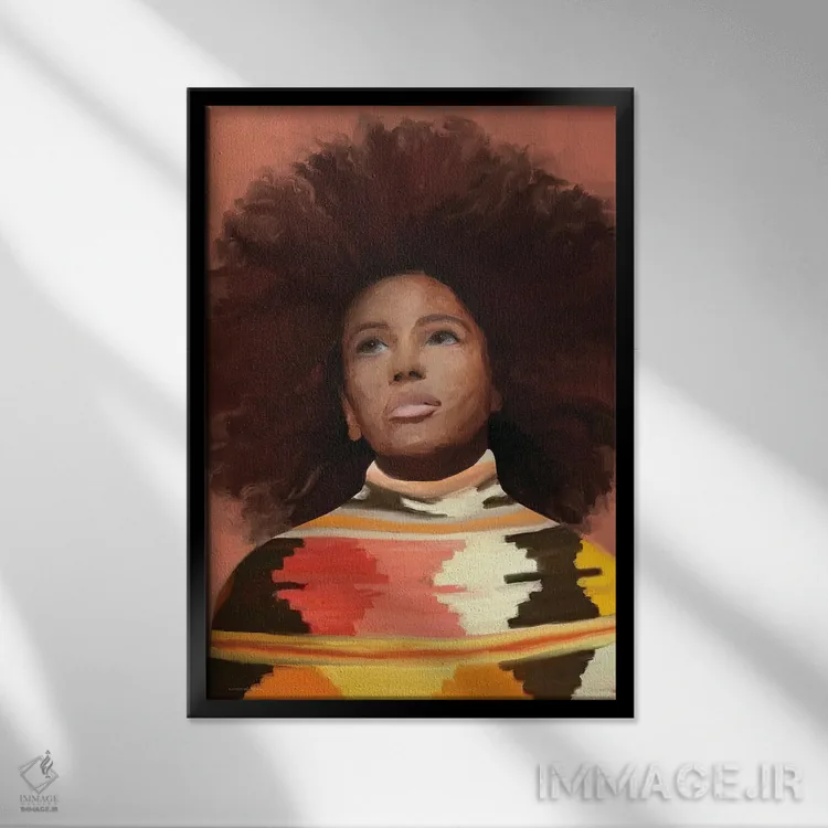 تابلو دکوراتیو درخشش اثر کندون کریشنز - نمای قابدار مشکی