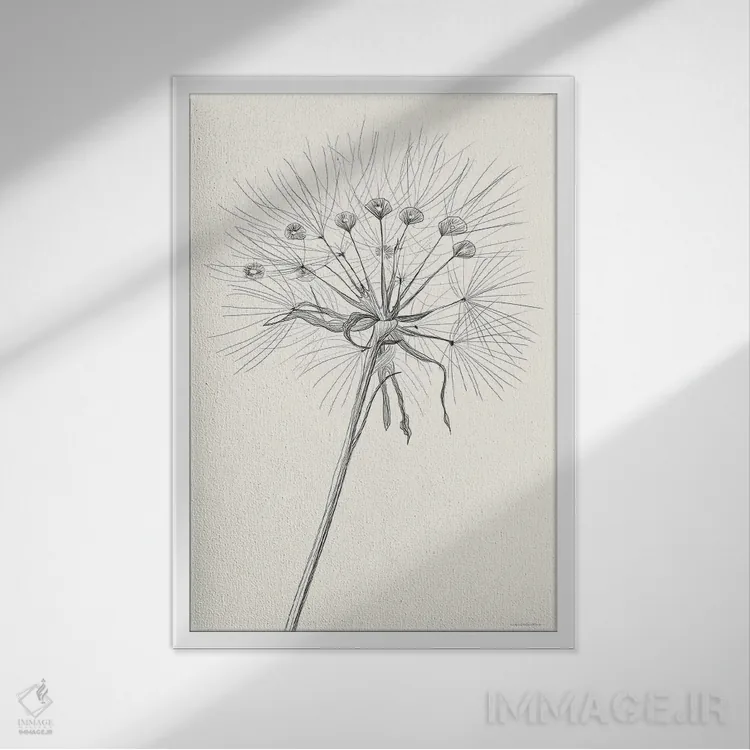 تابلو مینیمال لحظات اثر کندون کریشنز - نمای قابدار سفید