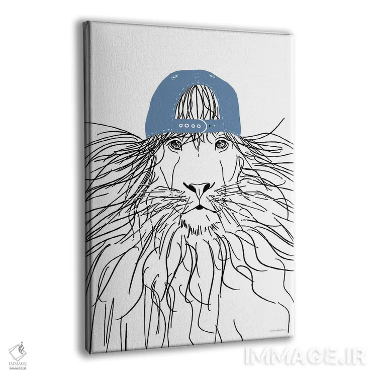 تابلو مینیمال شیر تیم اثر کندون کریشنز - نمای پرسپکتیو محصول