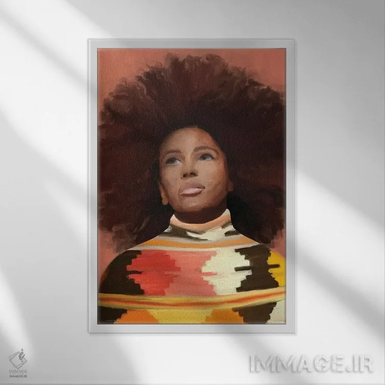 تابلو دکوراتیو درخشش اثر کندون کریشنز - نمای قابدار سفید