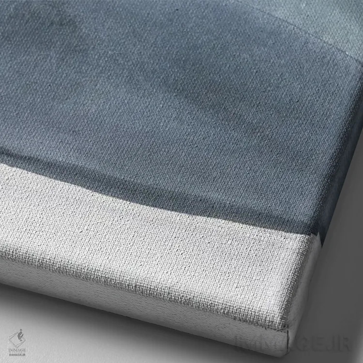 تابلو انتزاعی بالا و آن سوی تپه اثر کندون کریشنز - نمای نزدیک بافت بوم