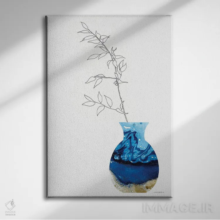 تابلو مینیمال پروژه سرامیکی دخترم اثر کندون کریشنز - نمای روبهرو روی دیوار