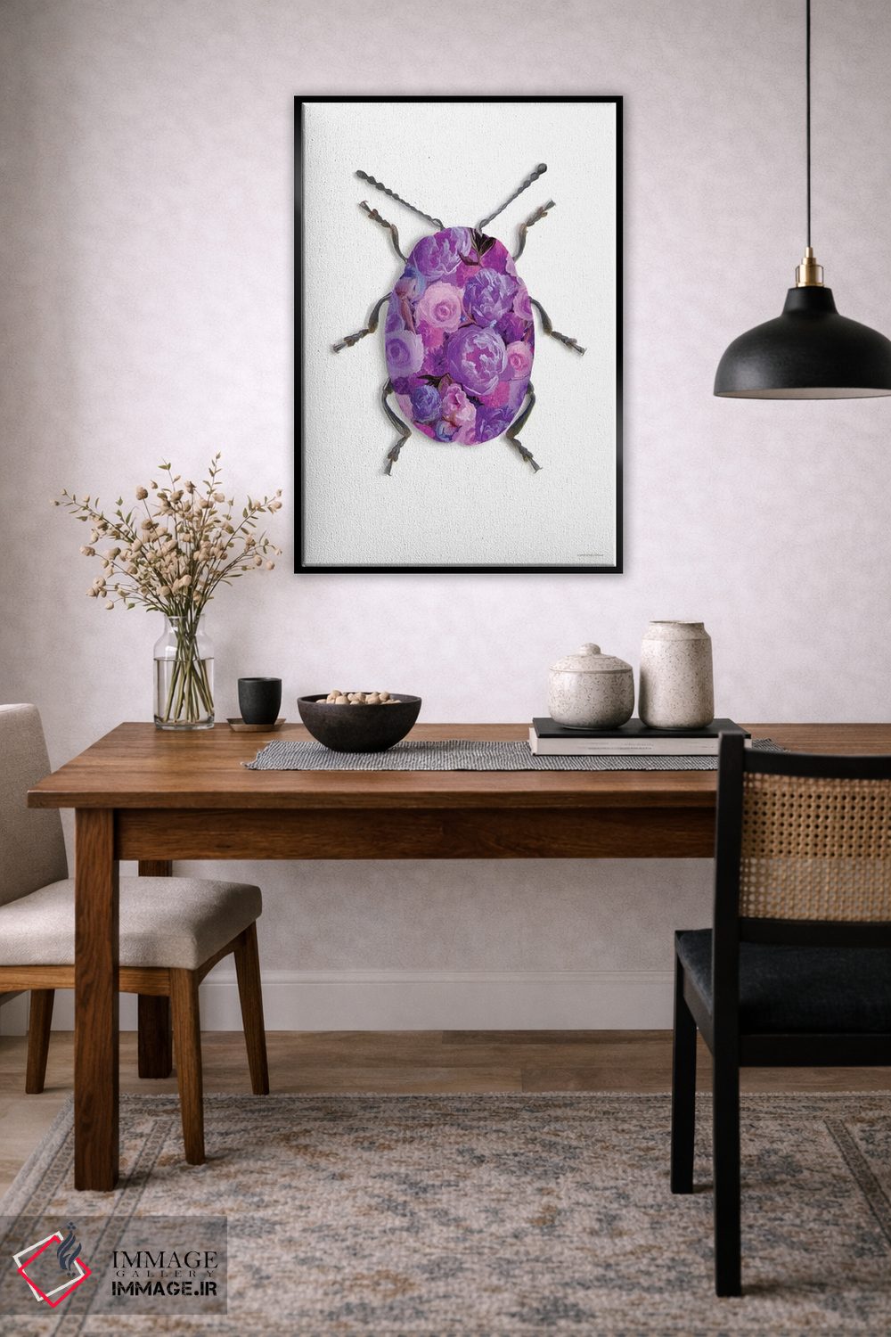 تابلو دکوراتیو استتار بنفش اثر کندون کریشنز - D4B