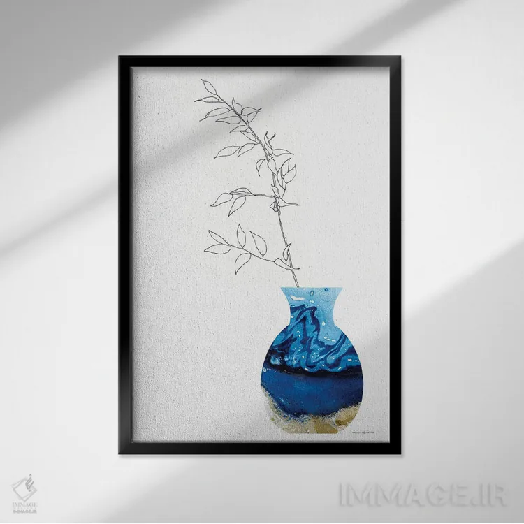 تابلو مینیمال پروژه سرامیکی دخترم اثر کندون کریشنز - نمای قابدار مشکی