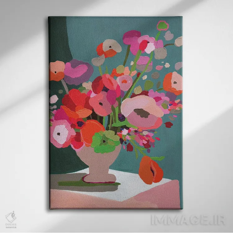 تابلو دکوراتیو یک قاچ پرتقال اثر کندون کریشنز - نمای روبهرو روی دیوار