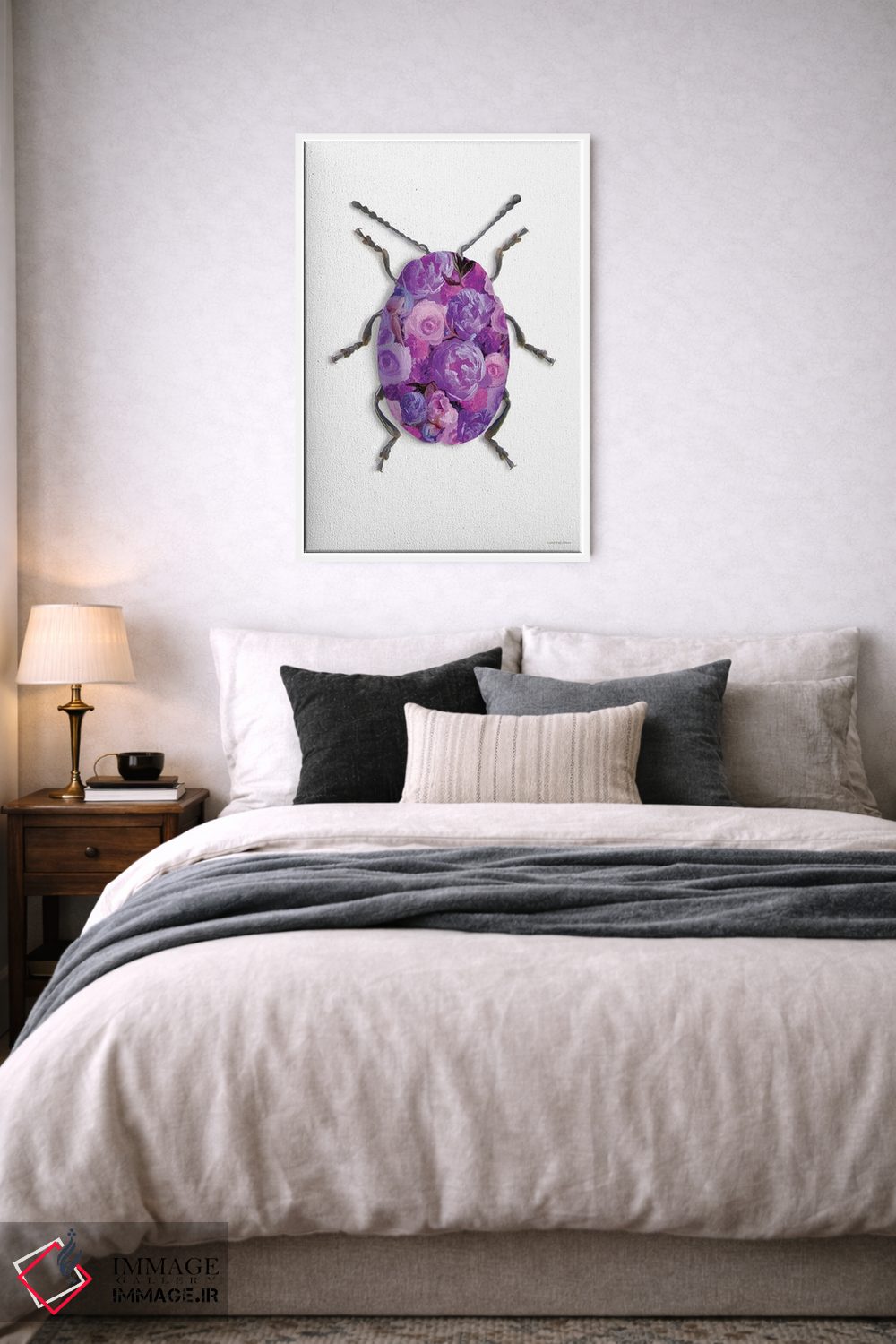 تابلو دکوراتیو استتار بنفش اثر کندون کریشنز - D6W