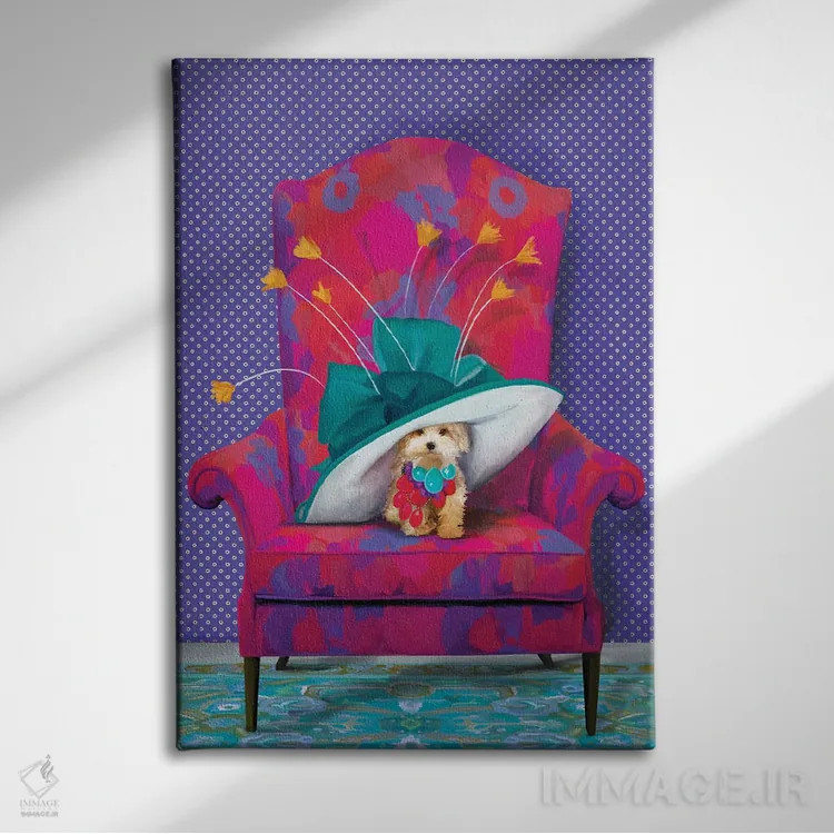 تابلو دکوراتیو گل زرد اثر کندون کریشنز - نمای روبهرو روی دیوار