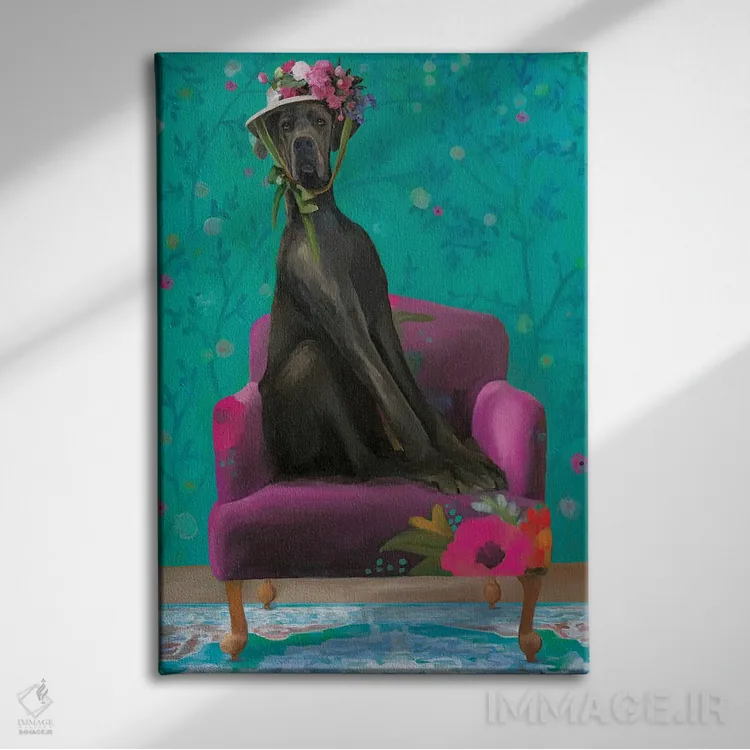 تابلو دکوراتیو آدو آنی اثر کندون کریشنز - نمای روبهرو روی دیوار