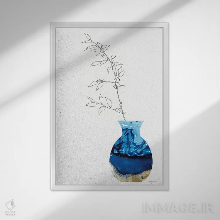 تابلو مینیمال پروژه سرامیکی دخترم اثر کندون کریشنز - نمای قابدار سفید