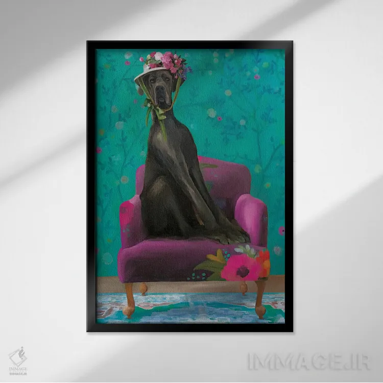 تابلو دکوراتیو آدو آنی اثر کندون کریشنز - نمای قابدار مشکی