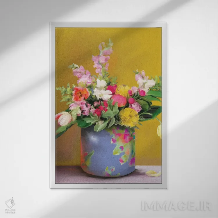 تابلو دکوراتیو گام برداشتن در آفتاب اثر کندون کریشنز - نمای قابدار سفید