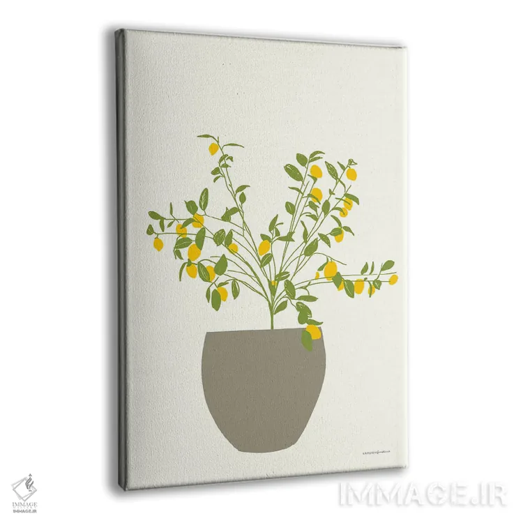 تابلو مینیمال درخت لیمو اثر کندون کریشنز - نمای پرسپکتیو محصول