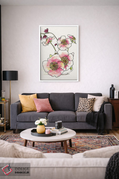 تابلو مینیمال شیرینی در گلدان کوچک اثر کندون کریشنز - D2W