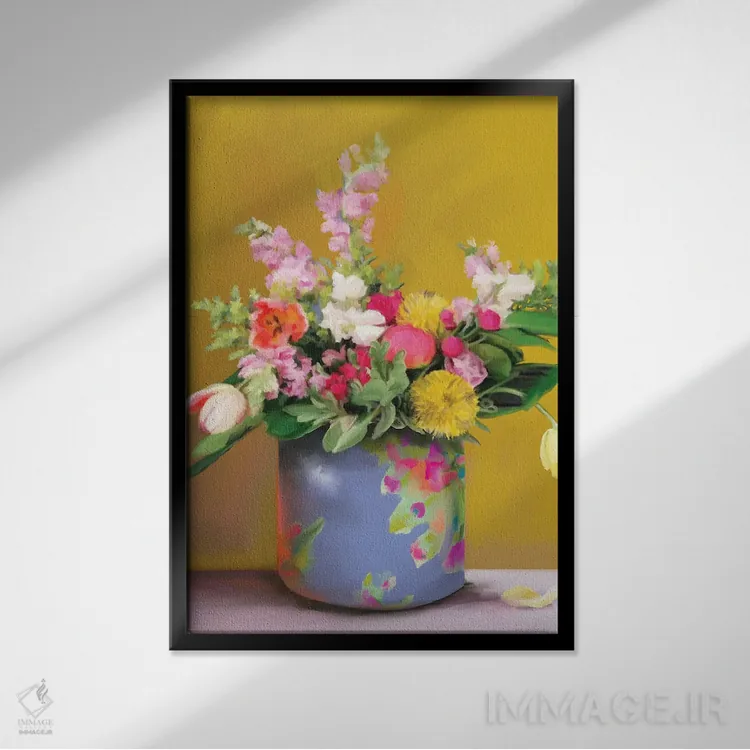 تابلو دکوراتیو گام برداشتن در آفتاب اثر کندون کریشنز - نمای قابدار مشکی