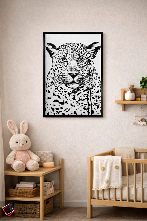 تابلو دکوراتیو یوزپلنگ شیطون اثر کندون کریشنز - D3B