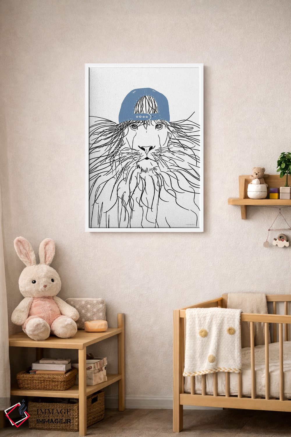 تابلو مینیمال شیر تیم اثر کندون کریشنز - D3W